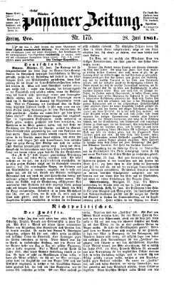 Passauer Zeitung Freitag 28. Juni 1861