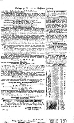 Passauer Zeitung Mittwoch 13. März 1861