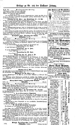 Passauer Zeitung Mittwoch 17. April 1861