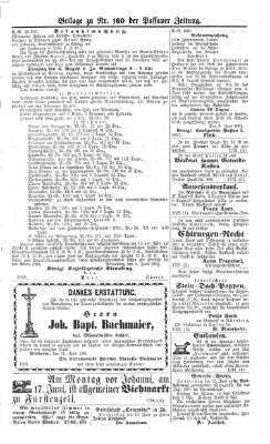 Passauer Zeitung Donnerstag 13. Juni 1861