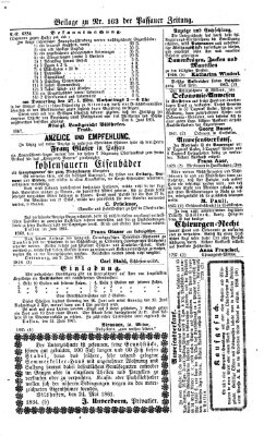 Passauer Zeitung Sonntag 16. Juni 1861