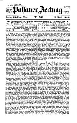 Passauer Zeitung Freitag 23. August 1861