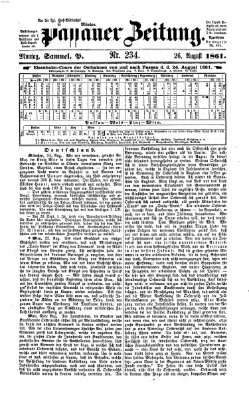 Passauer Zeitung Montag 26. August 1861