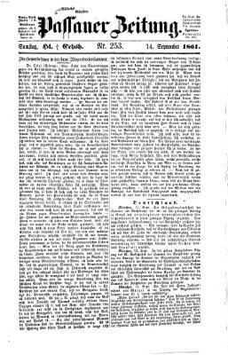 Passauer Zeitung Samstag 14. September 1861