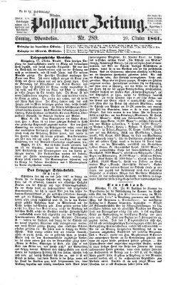 Passauer Zeitung Sonntag 20. Oktober 1861