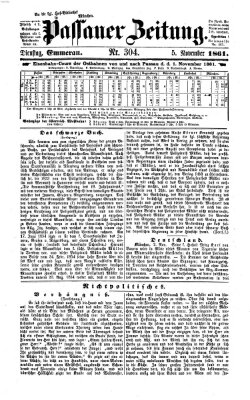 Passauer Zeitung Dienstag 5. November 1861