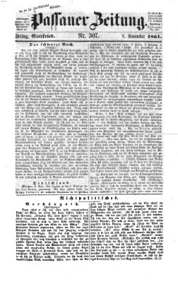 Passauer Zeitung Freitag 8. November 1861