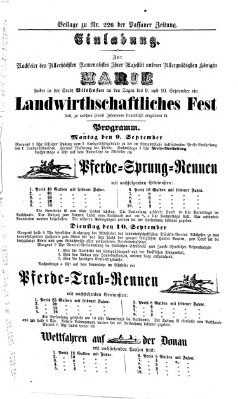 Passauer Zeitung Mittwoch 14. August 1861