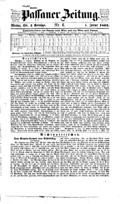 Passauer Zeitung Montag 6. Januar 1862