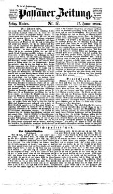 Passauer Zeitung Freitag 17. Januar 1862