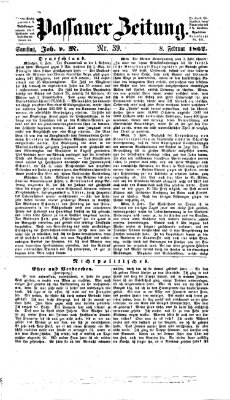 Passauer Zeitung Samstag 8. Februar 1862