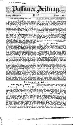 Passauer Zeitung Freitag 21. Februar 1862