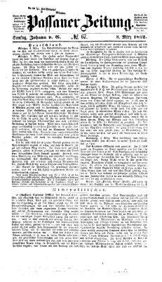 Passauer Zeitung Samstag 8. März 1862