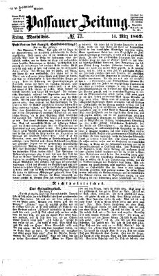 Passauer Zeitung Freitag 14. März 1862