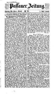 Passauer Zeitung Samstag 5. April 1862