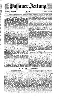 Passauer Zeitung Sonntag 6. April 1862