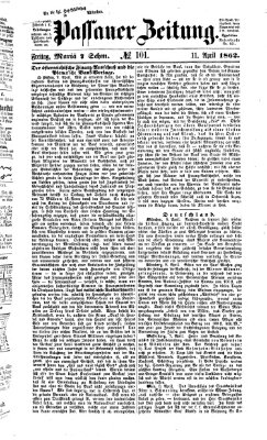 Passauer Zeitung Freitag 11. April 1862