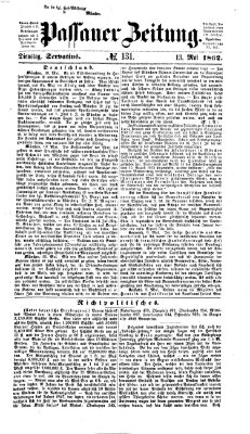 Passauer Zeitung Dienstag 13. Mai 1862