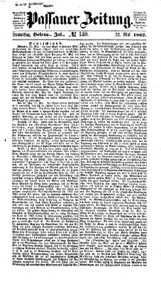 Passauer Zeitung Donnerstag 22. Mai 1862