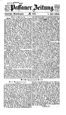 Passauer Zeitung Donnerstag 5. Juni 1862