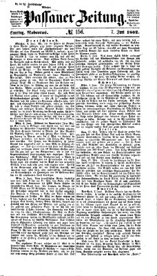 Passauer Zeitung Samstag 7. Juni 1862