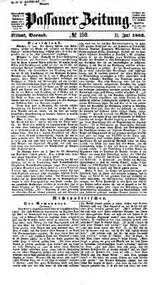 Passauer Zeitung Mittwoch 11. Juni 1862