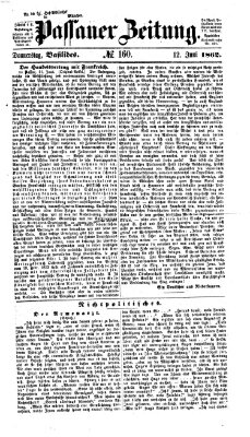 Passauer Zeitung Donnerstag 12. Juni 1862