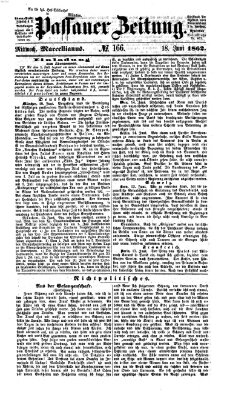 Passauer Zeitung Mittwoch 18. Juni 1862