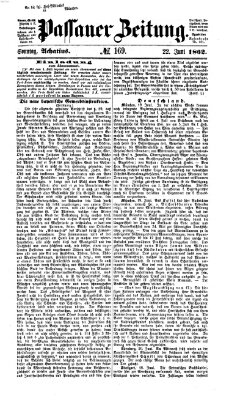 Passauer Zeitung Sonntag 22. Juni 1862