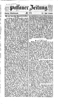 Passauer Zeitung Montag 23. Juni 1862