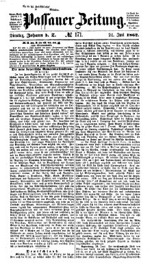 Passauer Zeitung Dienstag 24. Juni 1862