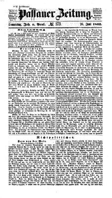 Passauer Zeitung Donnerstag 26. Juni 1862