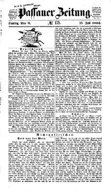 Passauer Zeitung Samstag 28. Juni 1862