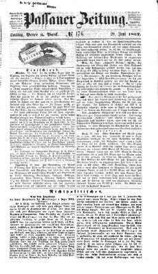 Passauer Zeitung Sonntag 29. Juni 1862