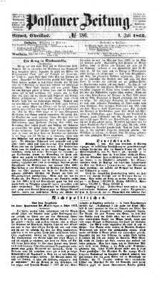 Passauer Zeitung Mittwoch 9. Juli 1862