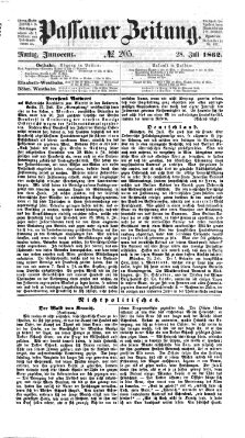 Passauer Zeitung Montag 28. Juli 1862