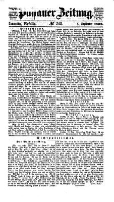 Passauer Zeitung Donnerstag 4. September 1862