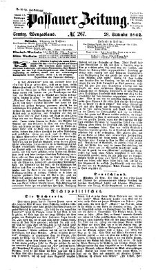 Passauer Zeitung Sonntag 28. September 1862