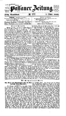 Passauer Zeitung Freitag 3. Oktober 1862