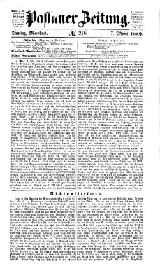 Passauer Zeitung Dienstag 7. Oktober 1862