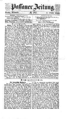 Passauer Zeitung Montag 13. Oktober 1862