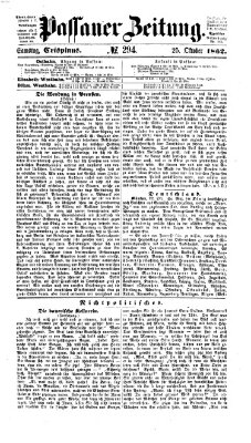 Passauer Zeitung Samstag 25. Oktober 1862