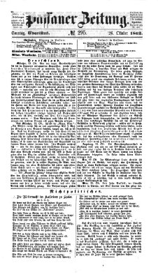 Passauer Zeitung Sonntag 26. Oktober 1862