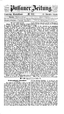 Passauer Zeitung Donnerstag 13. November 1862