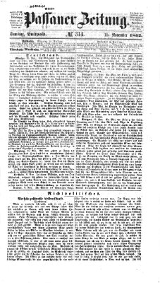 Passauer Zeitung Samstag 15. November 1862