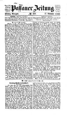 Passauer Zeitung Montag 17. November 1862