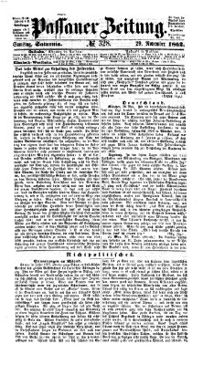 Passauer Zeitung Samstag 29. November 1862