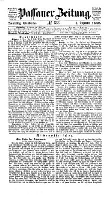 Passauer Zeitung Donnerstag 4. Dezember 1862