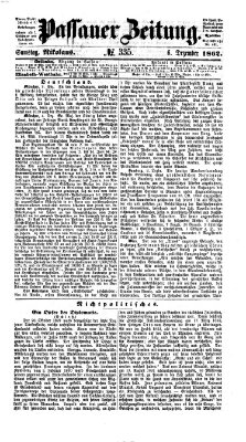 Passauer Zeitung Samstag 6. Dezember 1862