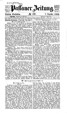 Passauer Zeitung Dienstag 9. Dezember 1862